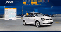 Desktop Screenshot of pacecarrental.co.za